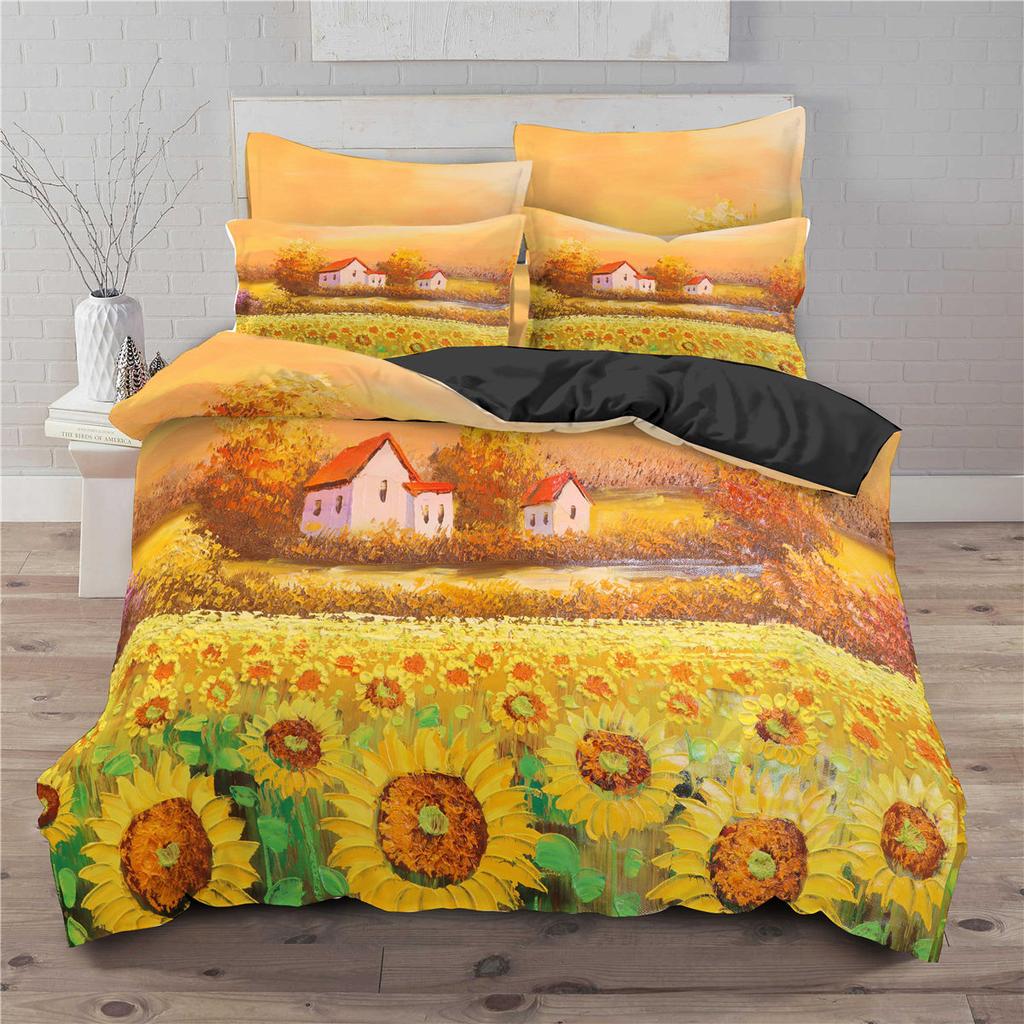 Set Biancheria Da Letto Floreale - Copripiumino Reversibile E Federe - Morbido Policotone (50% Cotone, 50% Poliestere) - Singolo, Matrimoniale, King