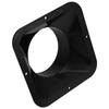 Plastic Air Duct Connector 4 Inch Abs Flange For Ventilation System Hvac Ducting Exhaust Pipe Connection Fittings