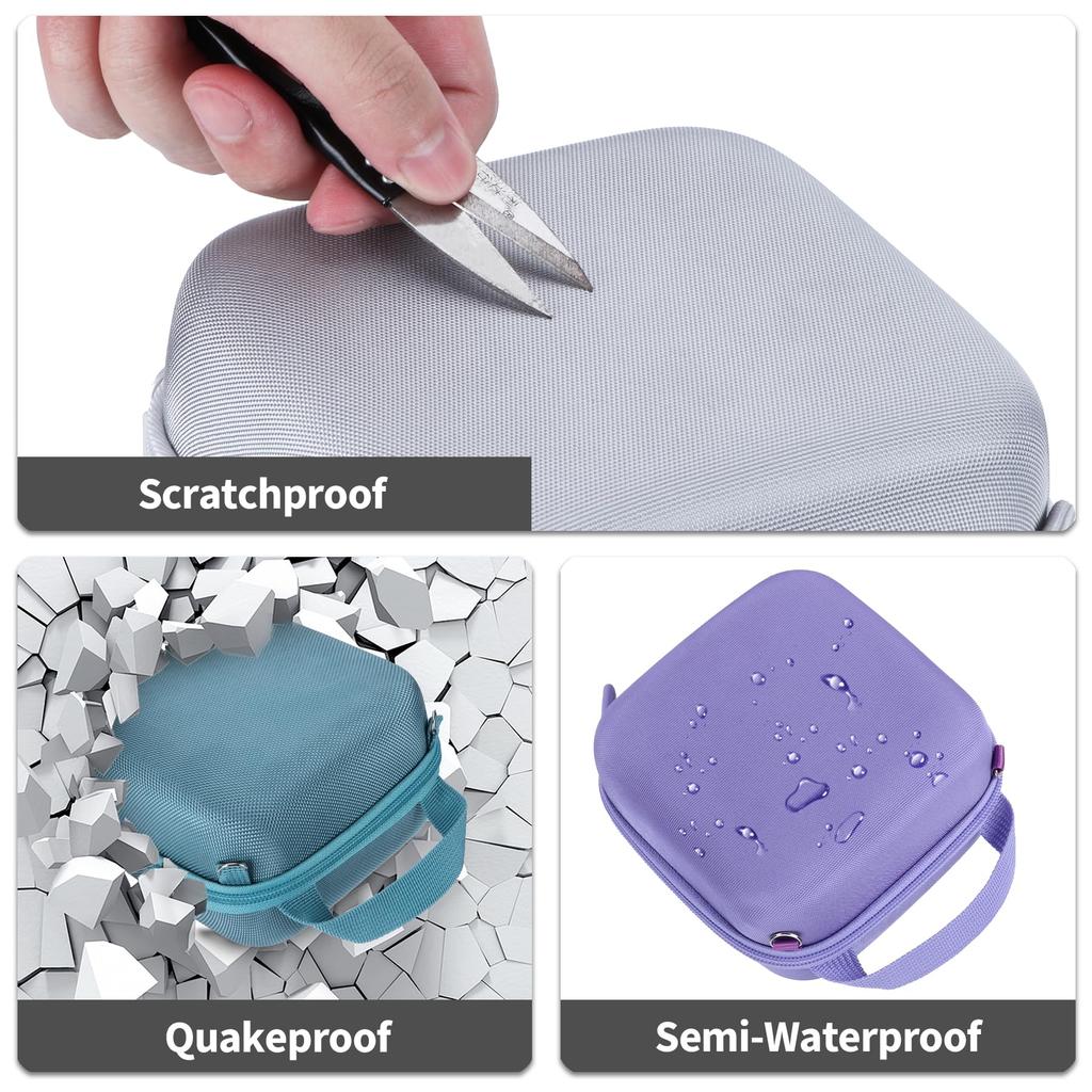 Lebakort Storage Case Compatible with Fujifilm Instax Mini 12/11 Instant Cameras (Lilac Purple Case)