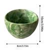 Ceramic Stripper Bowl Leafy Vegetable Stripping Tool Herbal Leafy Greens Leaves Removal Bowl with 4 Holes for Kale and Chard