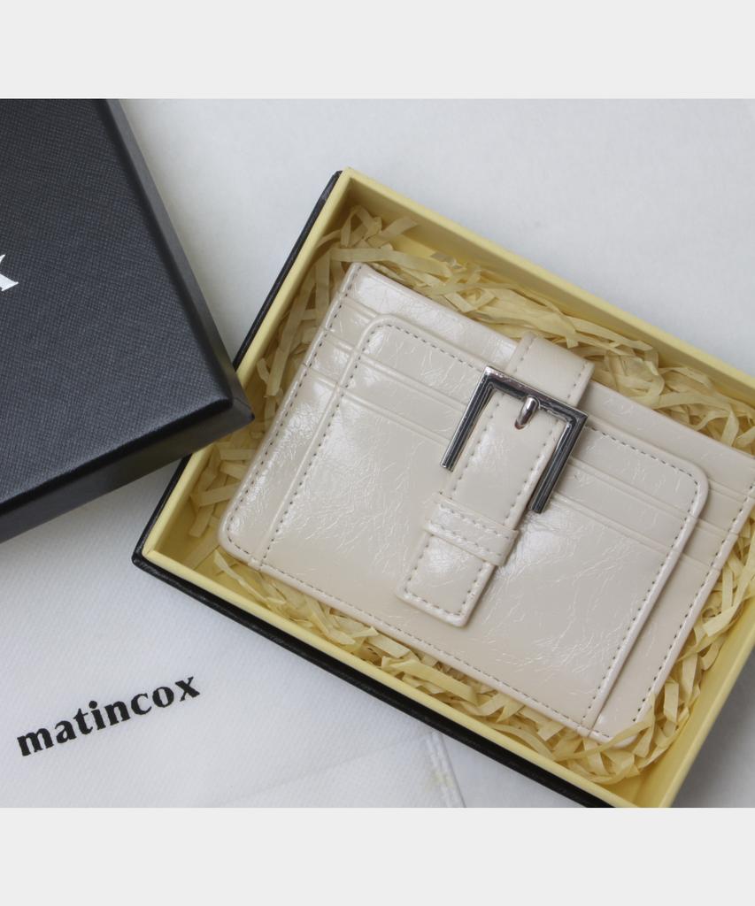 Matincox Buckle Card Wallet - Cream