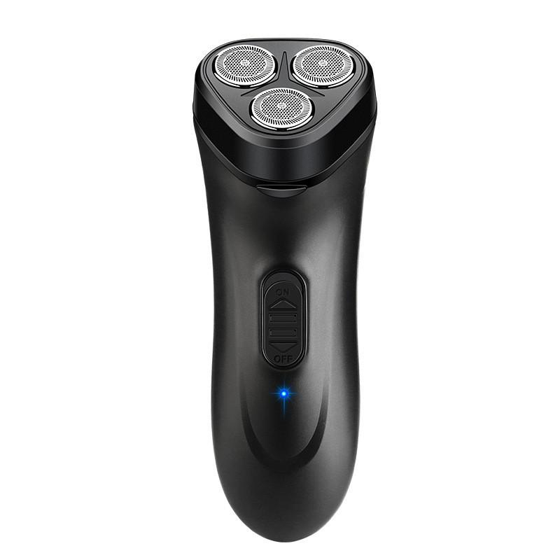 

Электрическая мужская портативная бритва Перезаряжаемая бритва Трехлопастная дорожная бритва чёрный