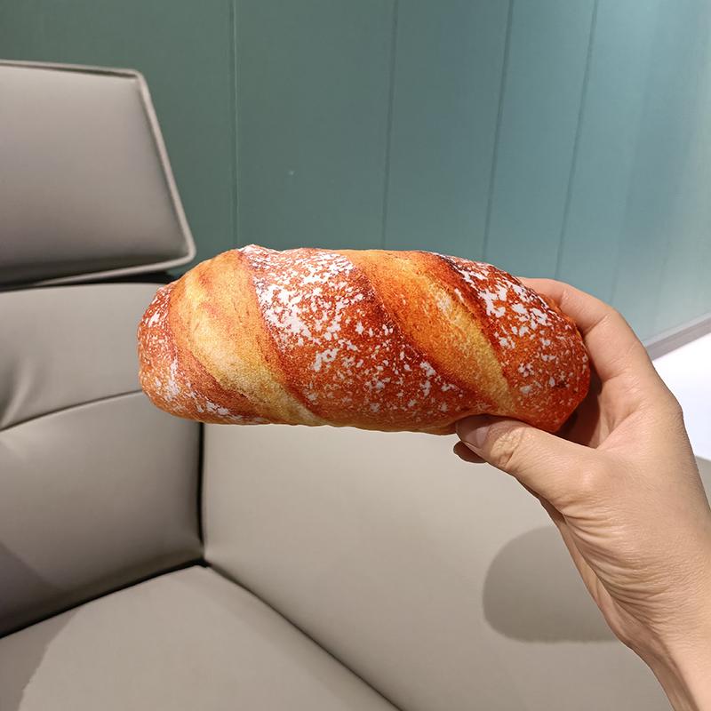 Vier Soorten Pluche Brood Lange Kussen Gevuld Karamel Sesam Melk-Smaak Voedsel Pluche Rugsteun Kussen Slaapmaatje