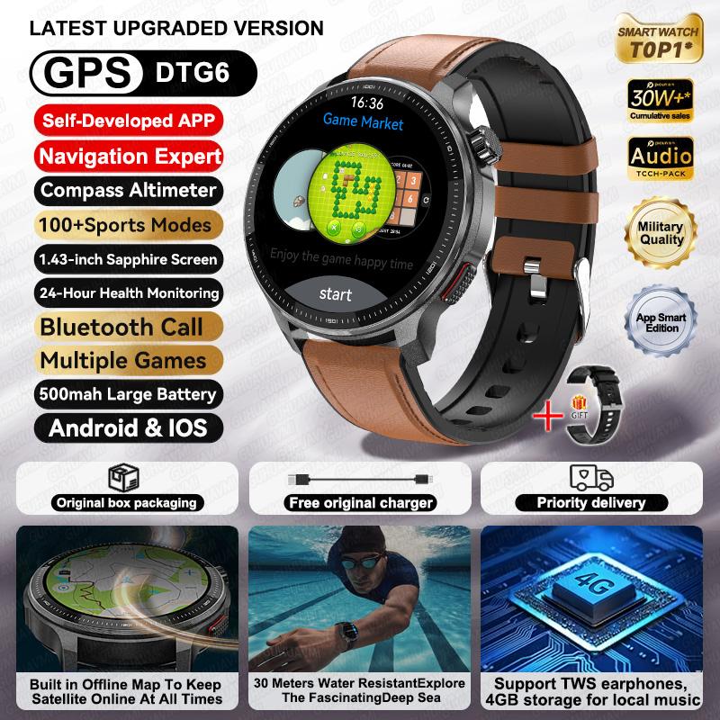 New Fashion GPS Navigation 4GB Big Memory Men Smart Watch APP Download TWS 3D Menu HD Call Sports Smart Watch For Men Women