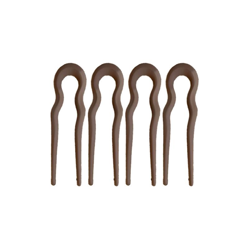 New Simple Matte Wave U-shaped Solid Color Hairpin Women Versatile Elegant Pan Hair Clip for Girl Hair Accessories