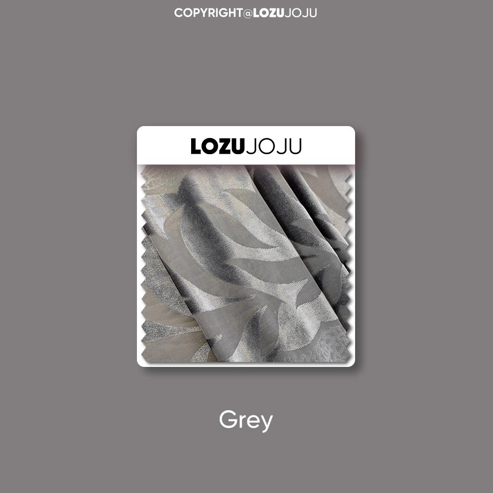 1PC LOZUJOJU Advanced European 40-70% Blackout Blue and Gray Jacquard Curtains for Living Room Bedroom Home Decor