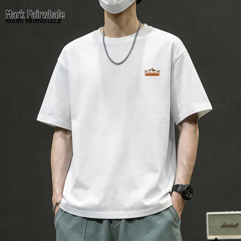 Mark Fairwhale Men s Retro Loose Fit Cotton Short Sleeve T-Shirt M