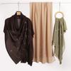 Pearl Chiffon Long Scarf With Rhinestone For African Women