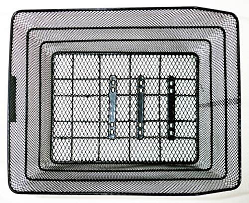 Shoyo Mesh Basket, Extra Big, Fixed Type, Rear, Black, Y-5248