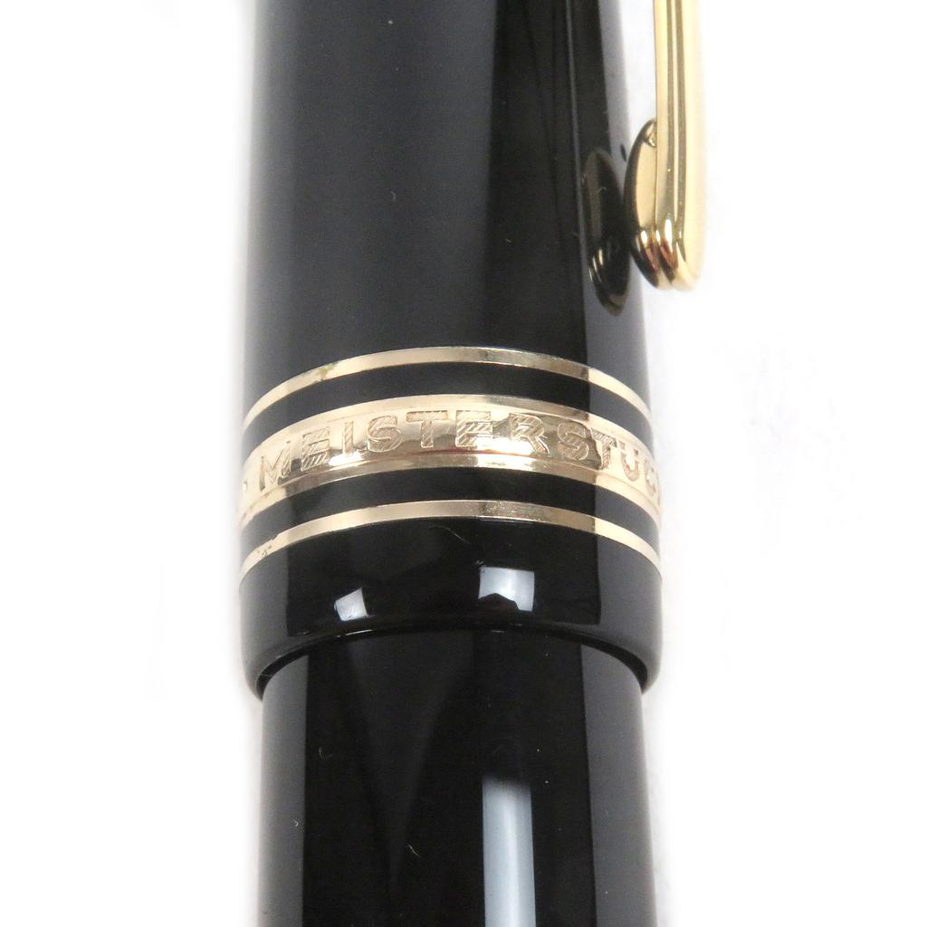 Excellent MONTBLANC Fountain Pen Meisterstück 149 Cap Type Black Gold 18K Mens Used