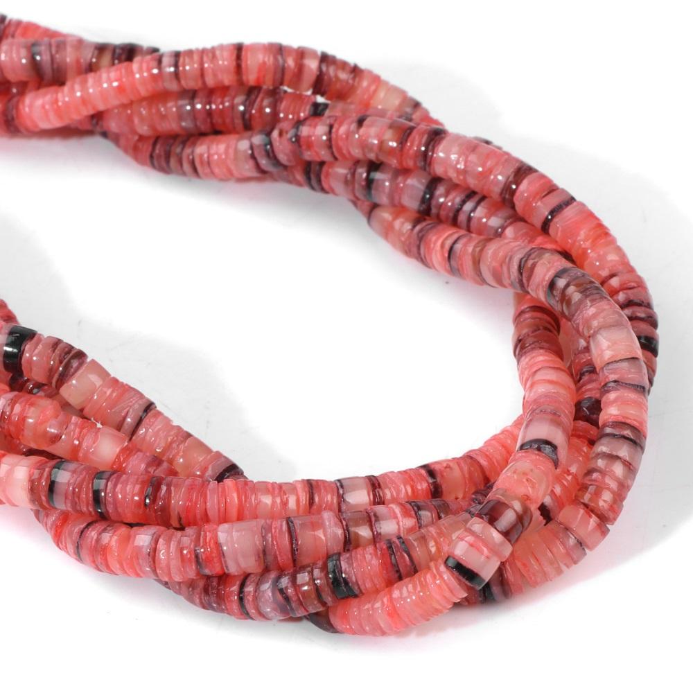 Colorful 4-6MM Natural Flat Shell Beads Heishi Pearl Charm Beads For Jewelry Making Bracelet Handmade Earring Necklace Accessory