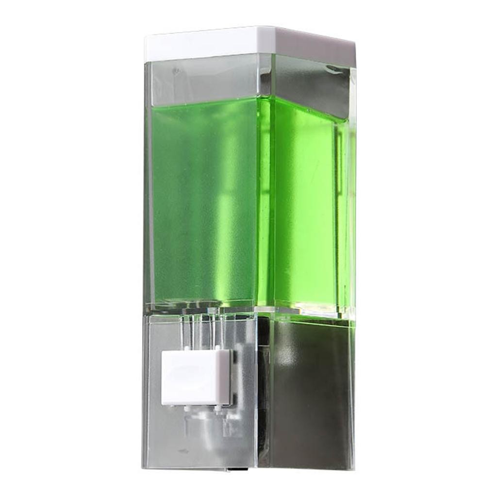 Punch-Free Wall Mounted Soaps Dispenser Manual Plastic Hand Soaps Storage Bottle For Washroom Hotel