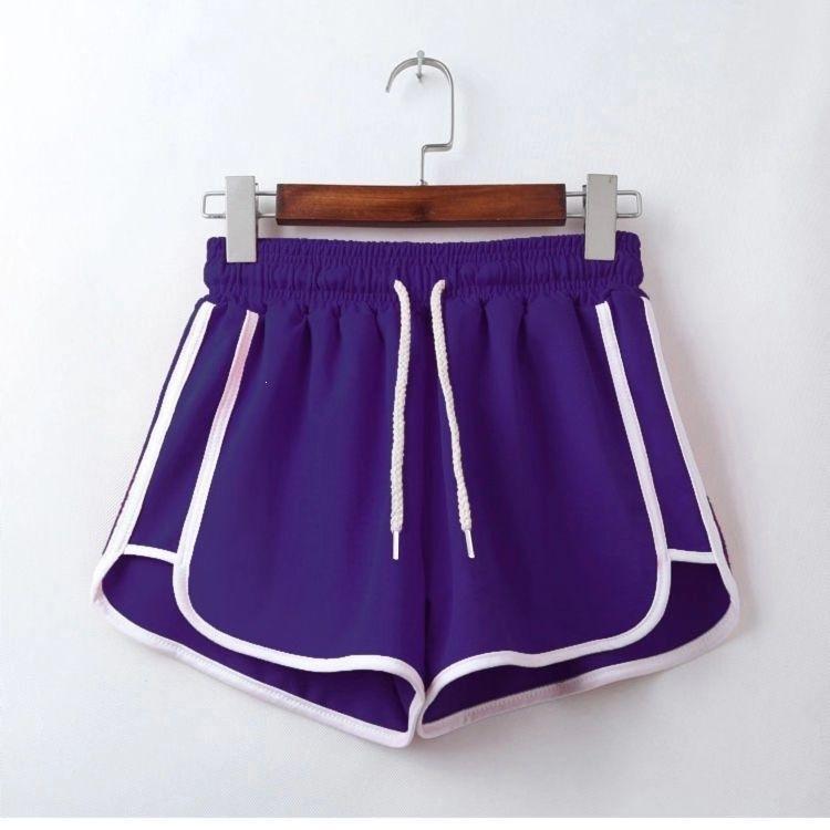 

Women s summer thin sports shorts 2026, A-line three-quarter pants, high-waisted, slimming, loose casual pants 4XL фіолетовий