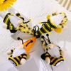 Adorable Bee Day Plush Doll With Antenna And Glow Feature For Festive Decor