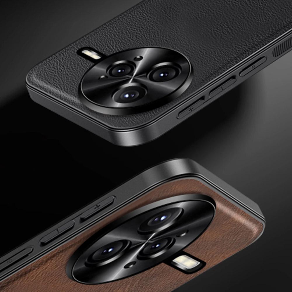 For Xiaomi Redmi K80 Pro 5G Case PU+TPU+PC Phone Back Cover with Metal Lens Frame