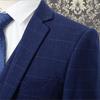 Men's Plus Size Plaid Suit Set for Weddings & Casual Events