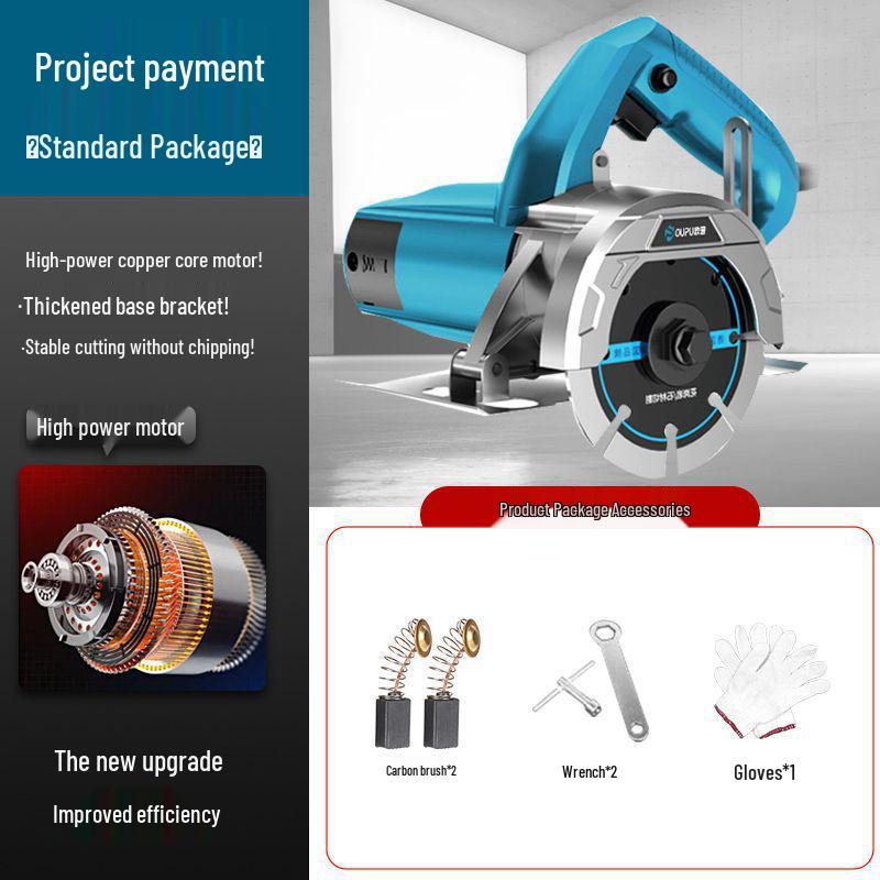 Hochleistungs-Multifunktions-Handtrennschleifer für Fliesen, Stein und Holz