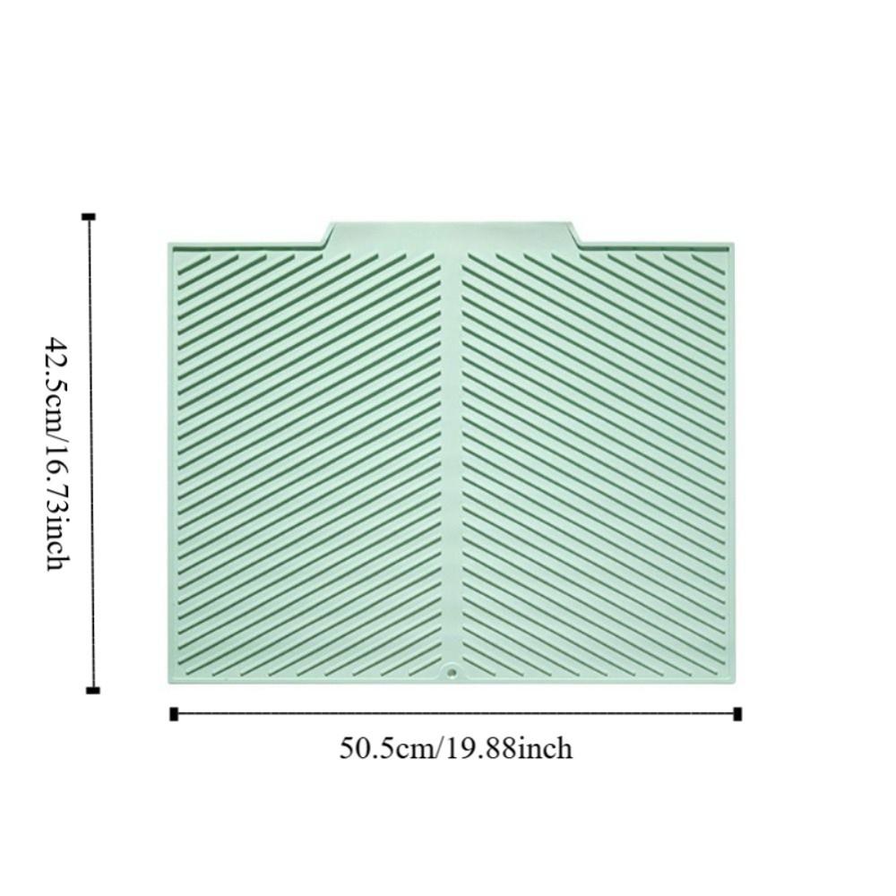 Anti-slip Silicone Draining Pad Thickened Cup Storage Pad Kitchen Accessory Placemats  Bathroom