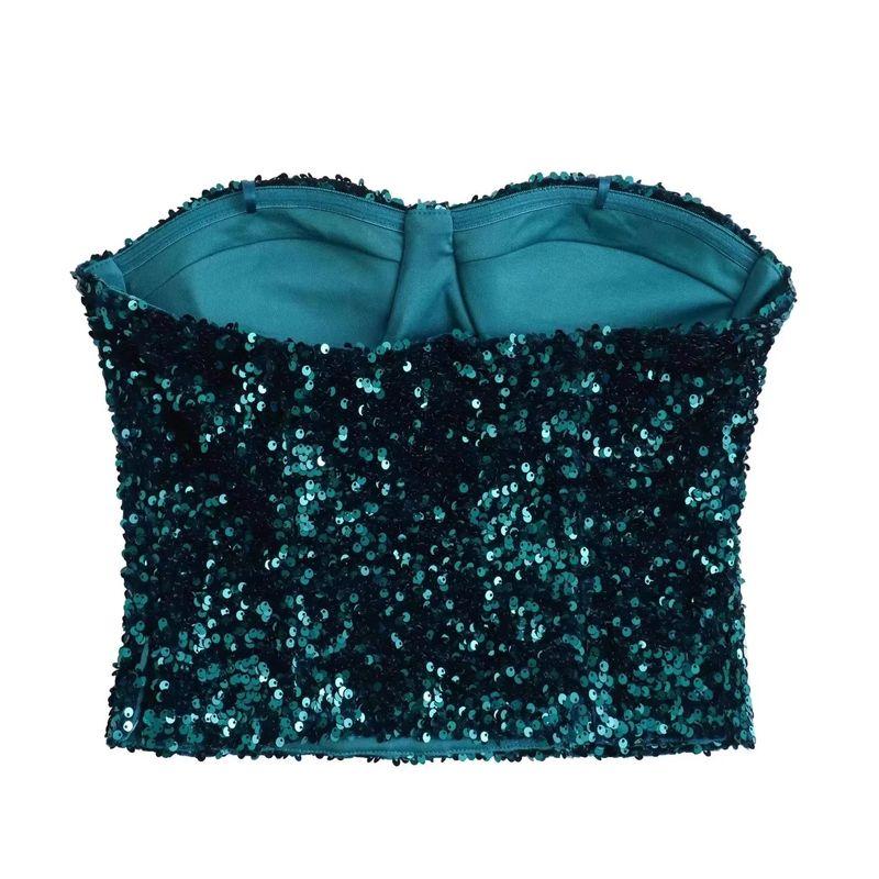 Araltay Fashion Style Women's Clothing New Niche Style Sequin Decorative Word Tank-Top 8741275 500