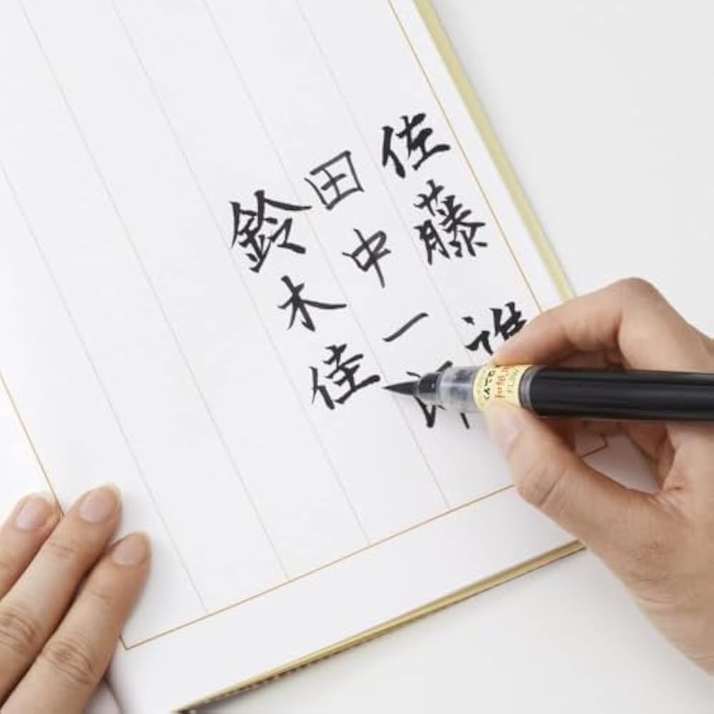 Pentel brush pen for Japanese paper, 10-pack XFL2W (10)