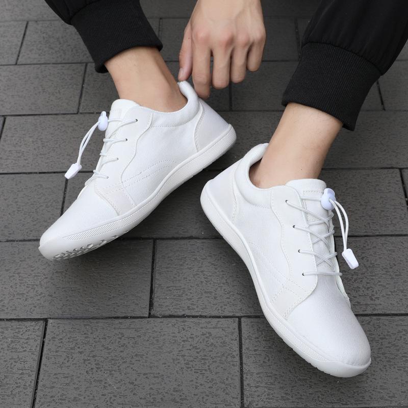 Breathable Wide-Toed Casual Hiking Shoes – Soft-Soled, Flat Design, Flying Woven Style for Couples and Fitness.