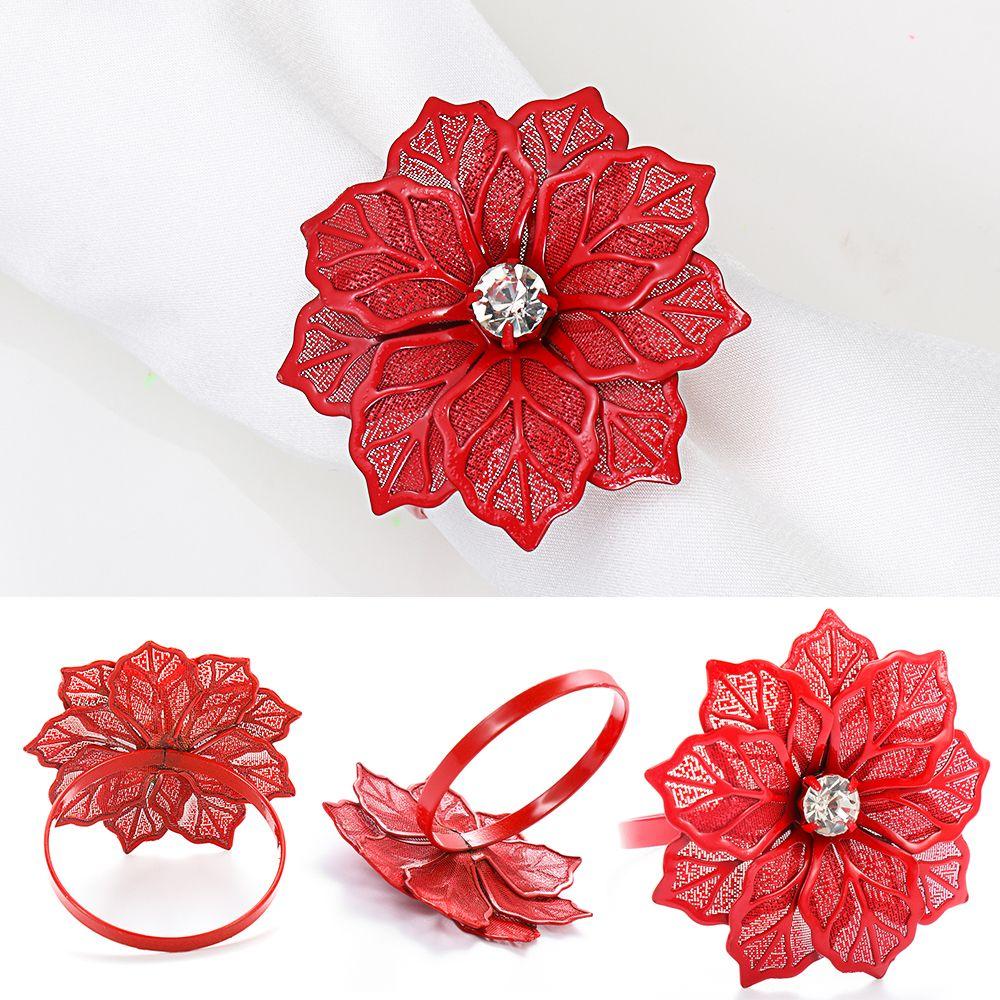 Kitchen Gadgets Christmas Ornament Napkin Rings Napkin Buckle Towel Holder Table Decoration