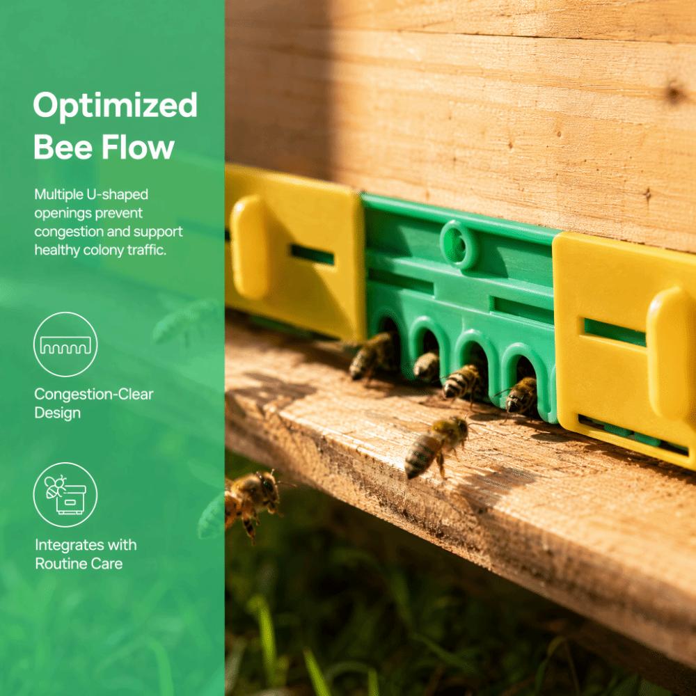 2pcs Corrosion Resistant Beehive Sliding Guard Plastic Beekeeping Gate Guard  Indoor Beekeeping