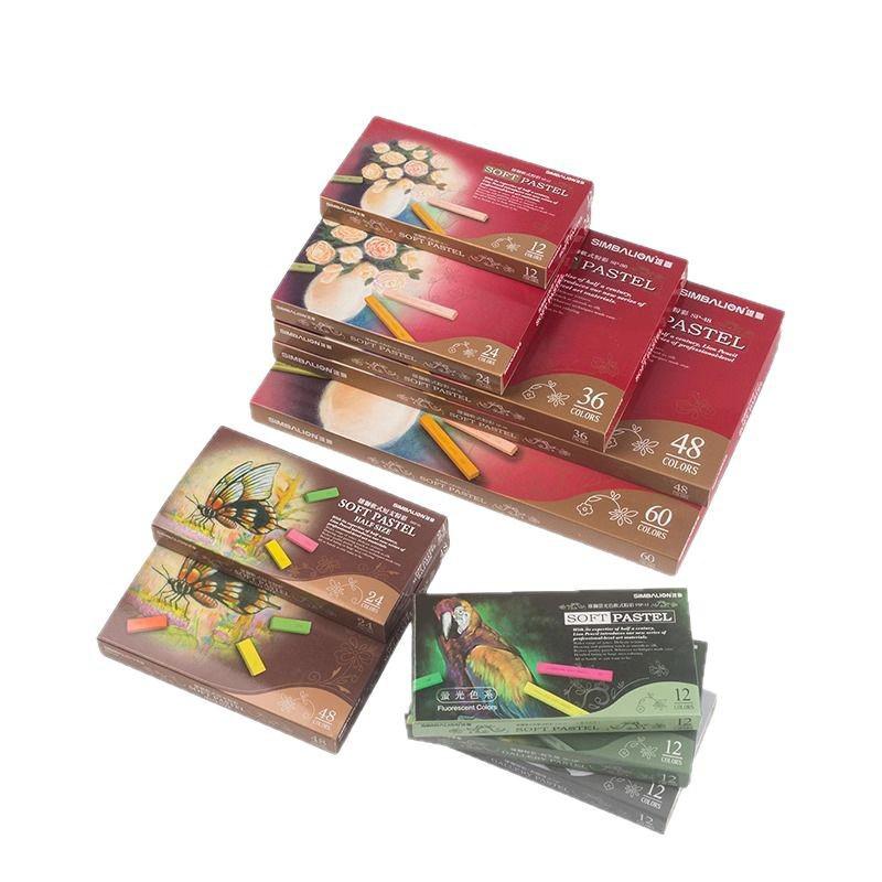 12/24/36/48/60 Colors Artist Soft Pastels Chalk Sticks Crayons Sketch Graffiti Coloring Drawing Supplies Masters Colored Chalk
