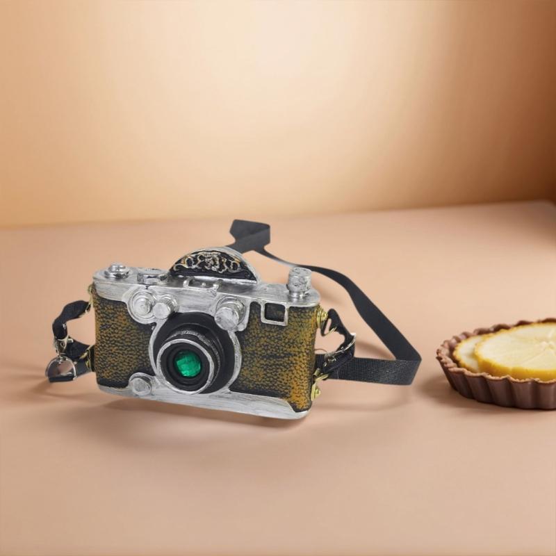 Realistic Portable Photography Accessory Antique Designed Decorative Studio Camera Piece Portable Resin Camera Props