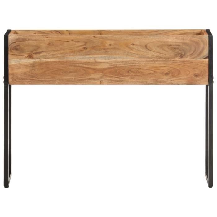 VidaXL Jardinière 90x20x68 cm Bois massif d'acacia