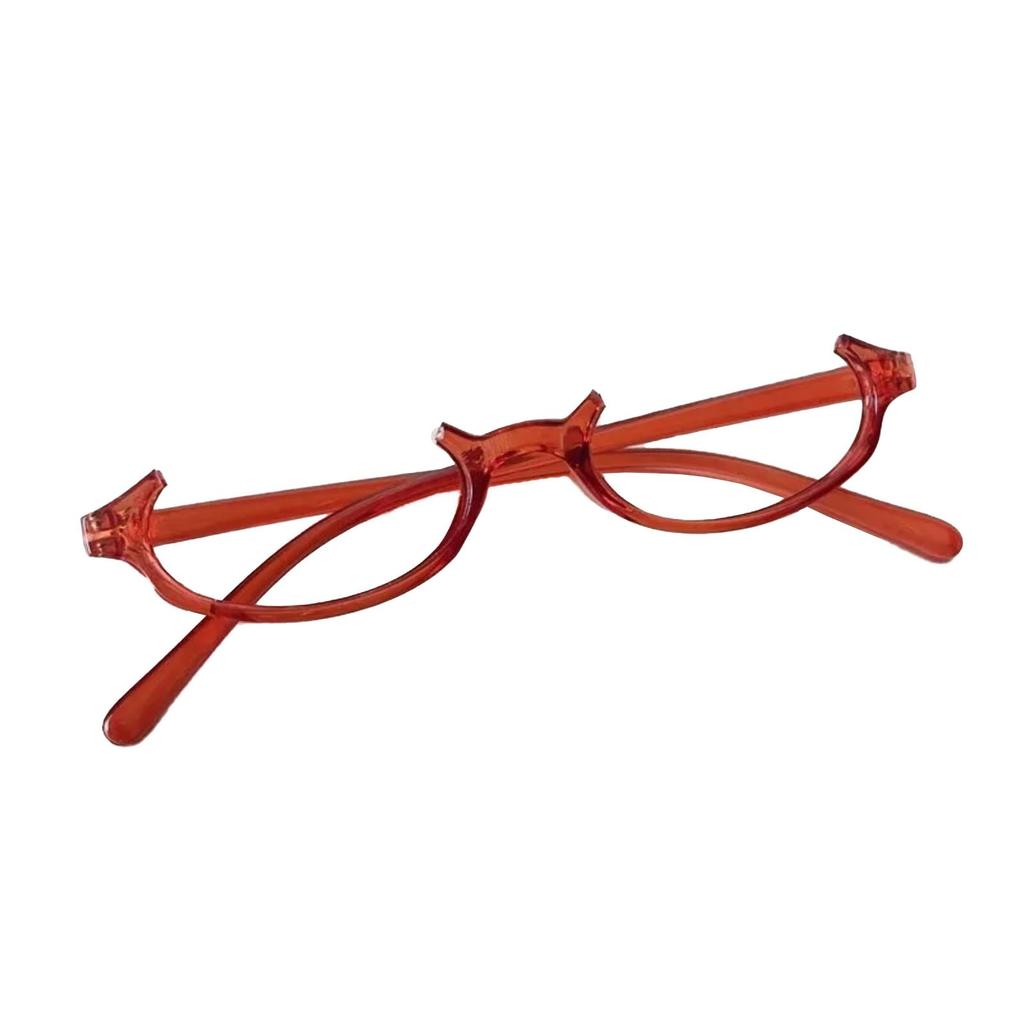 Half Frame Oval Red Glasses Female Cosplay Anime Two-dimensional No-piece Photo Decorative Frame