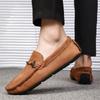 Four Seasons of High Quality Handmade Foreign Trade Fashion Loafers Men Trend Set Wear Lazy Bean Shoes Soft Soled Driving Shoes