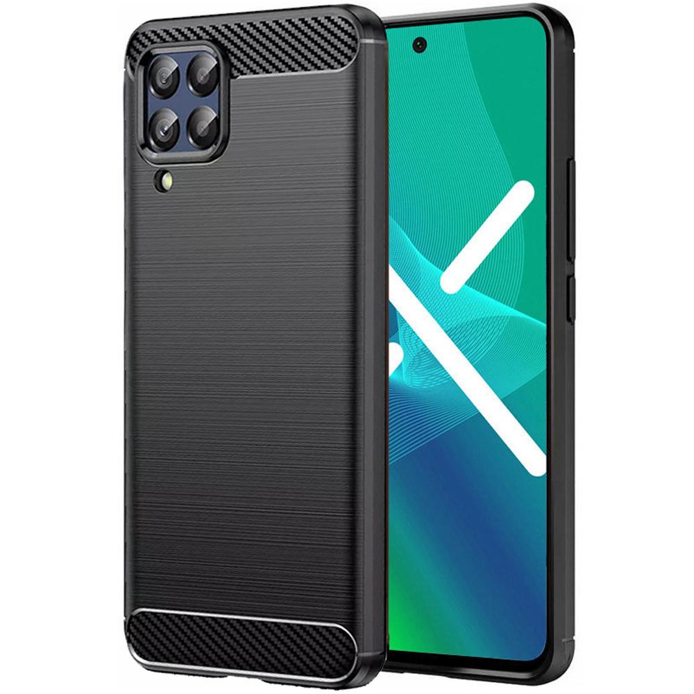 Case for Samsung Galaxy M53 5G, Karbon, black