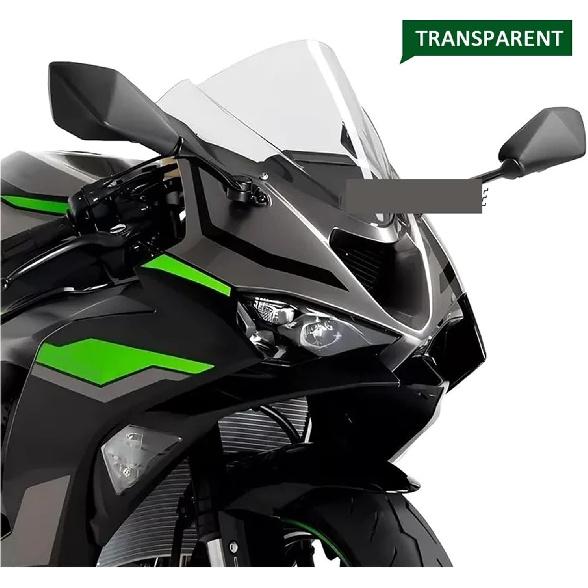 jiningqiuguodianzi Windscreen Windshield Compatible With Kawasaki NINJA ZX6R ZX-6R ZX 6R Ninja 2024 2025 Motorcycle Wind Deflector Double Bubble Wind