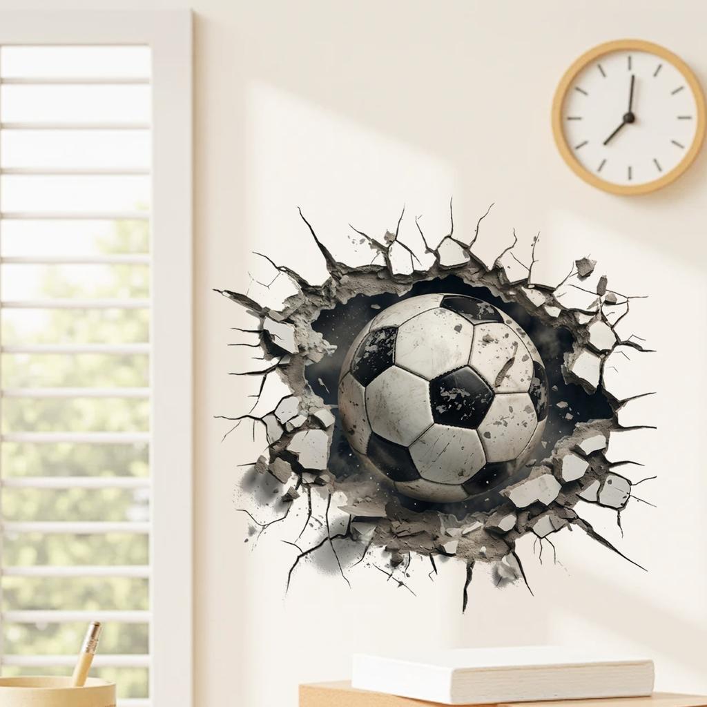 Soccer Theme Wall Decal For Bedroom Living Room Sports Home Wall Decoration
