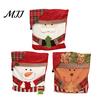 Decorative Chair Slipcovers for Hotels Christmas Dining Cover, Washable Seat Protector, Santa Snowman Covers Leisure Chairs Deer Slipcover Home