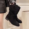 Fashion 2025 Casual Comfortable Fashionable High Top Women Boots Winter New Breathable Workwear Shoes Trendy Anti Slip Safety Shoes