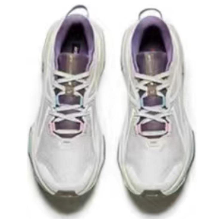 New Anta Hunter Fury 2 Anti Slip Wear Resistant Low Top Running Shoes Women's Beige Purple 122445502A-3
