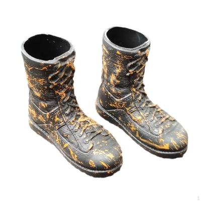 1/6 Scale Male Boots Action Figure Shoes Hiking Mini Round Toe Doll Costume Accessory