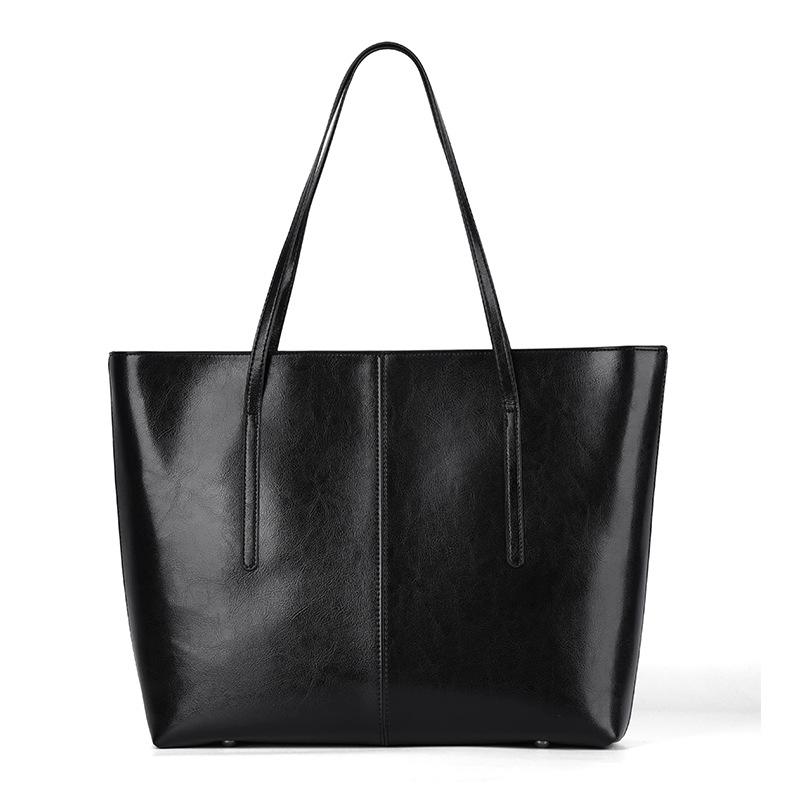 Vintage Cowhide Large Bag Women's Bag 2025 New Tote Bag Large Capacity Genuine Leather Versatile Commuter Shoulder Bag