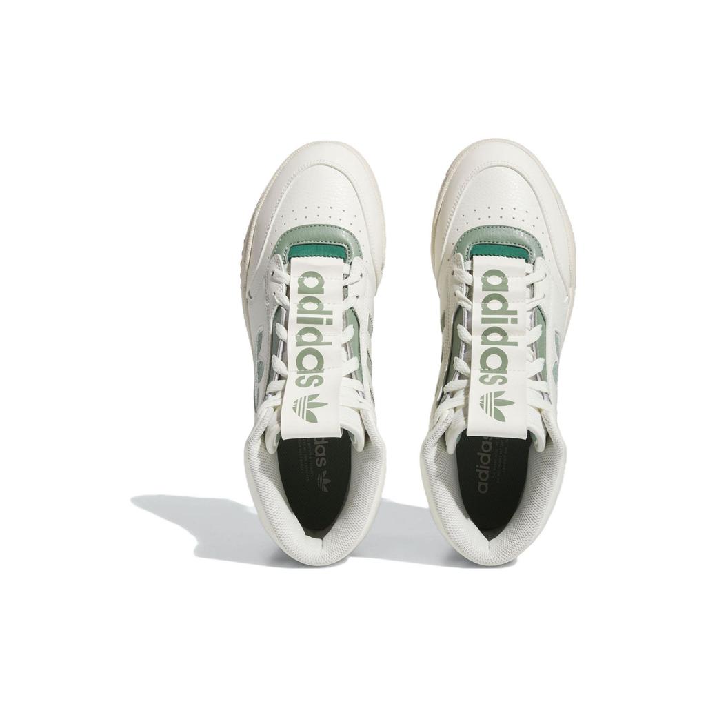 Adidas Originals Drop Step XL Fabric Synthetic Leather Comfortable Versatile Durable High-Top Sneakers Men Sneakers White Green IF2675
