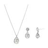 WESTISLAND Crystal Pearl Necklace and Earrings Set_WI8181231