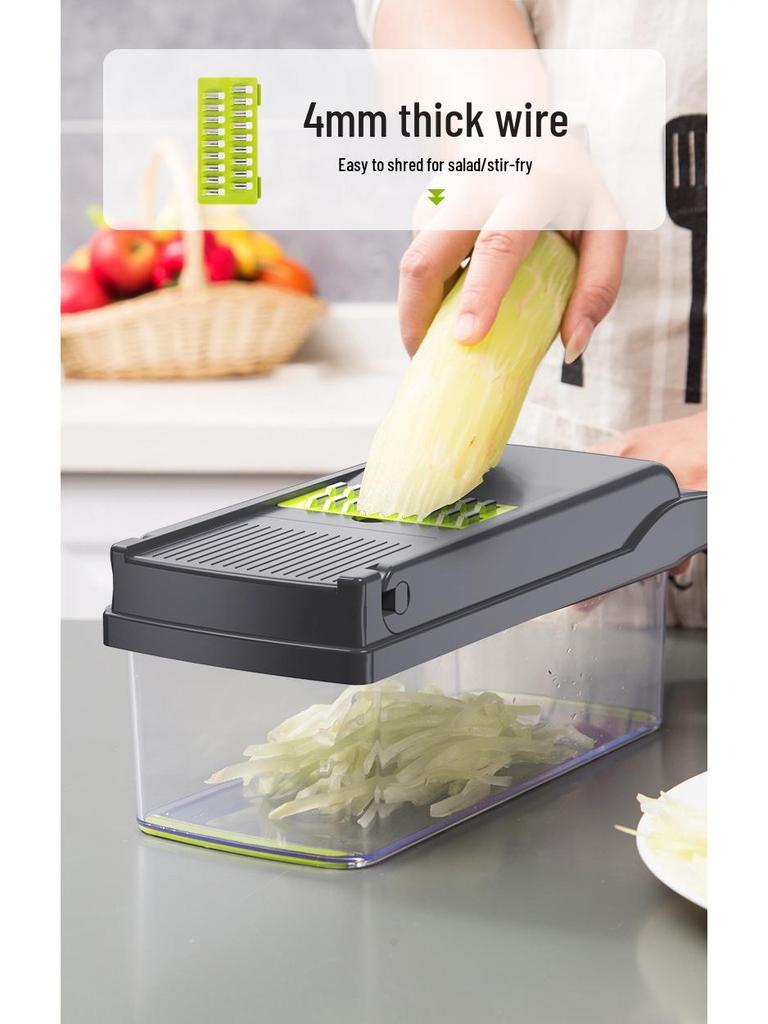 Multi-functional Vegetable Cutter & Potato Peeler Set: Slicer, Shredder, Dicer, Grater, Kitchen Gadget.