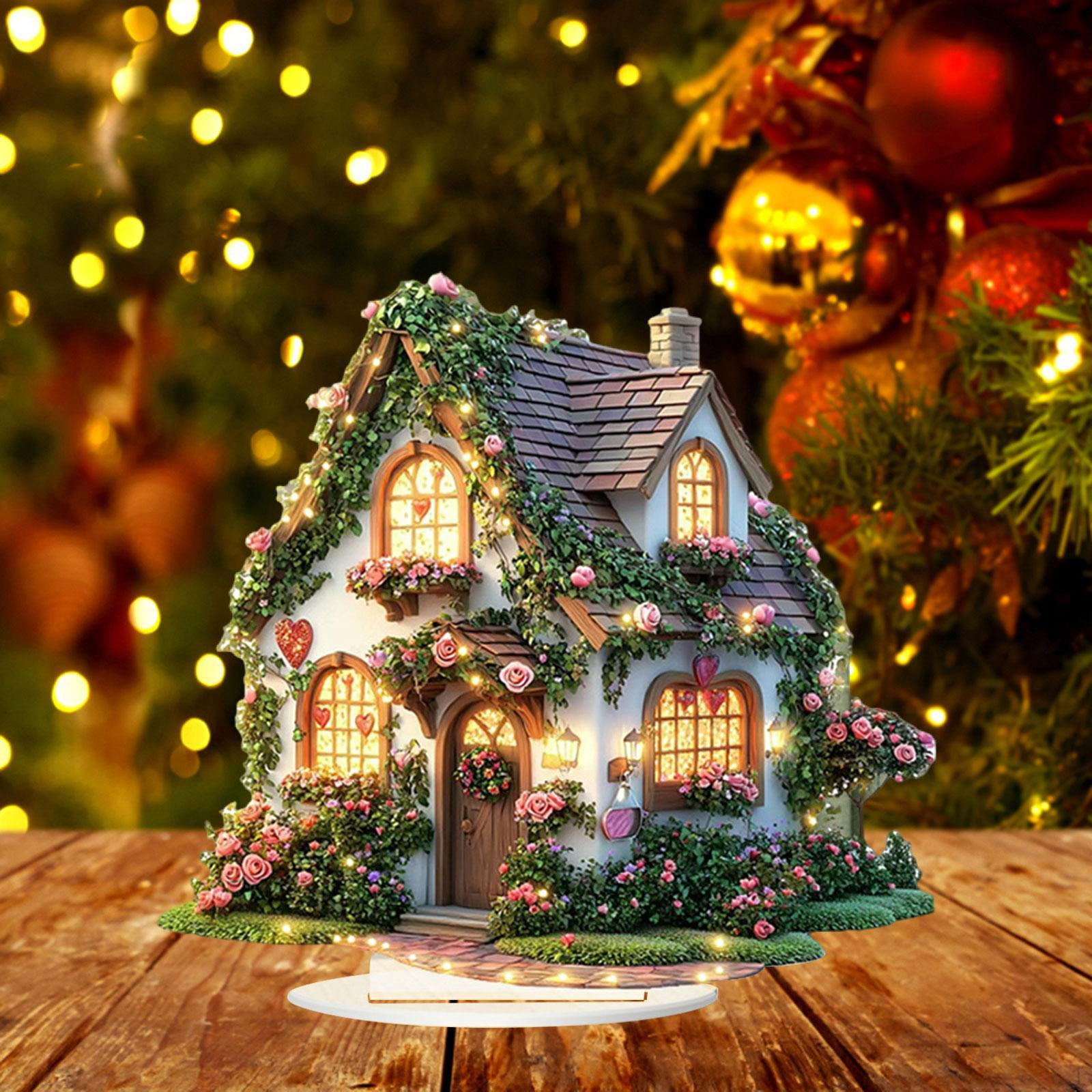 

Акриловая скульптура, статуэтка для дома, 2D-стол, коллекционная, двухсторонняя, печатная, для столовой, шкафа, орнамент Style D