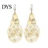 Hängende Ohrringe 1 Paar Haken Übertrieben Retro Geometrisch Elegant Hohl Hängende Blumen Wassertropfen Anhänger Damen Mode Schmuck Damen
