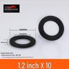 Black Rubber Silicone Waterproof Gasket Seal Washer for Water Heater & Shower - Nitrile Thickened, 4-6 Minutes