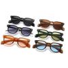 SHAUNA Retro Nagler Dame Square Solbriller Gradient Trending Men Shades UV400