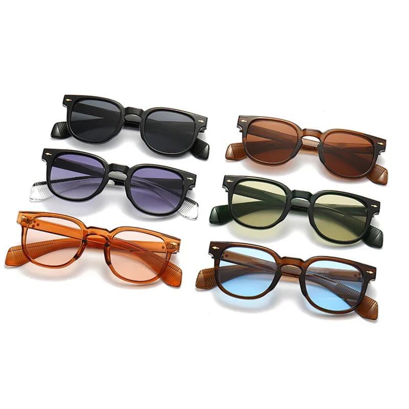 SHAUNA Retro Nagler Dame Square Solbriller Gradient Trending Men Shades UV400