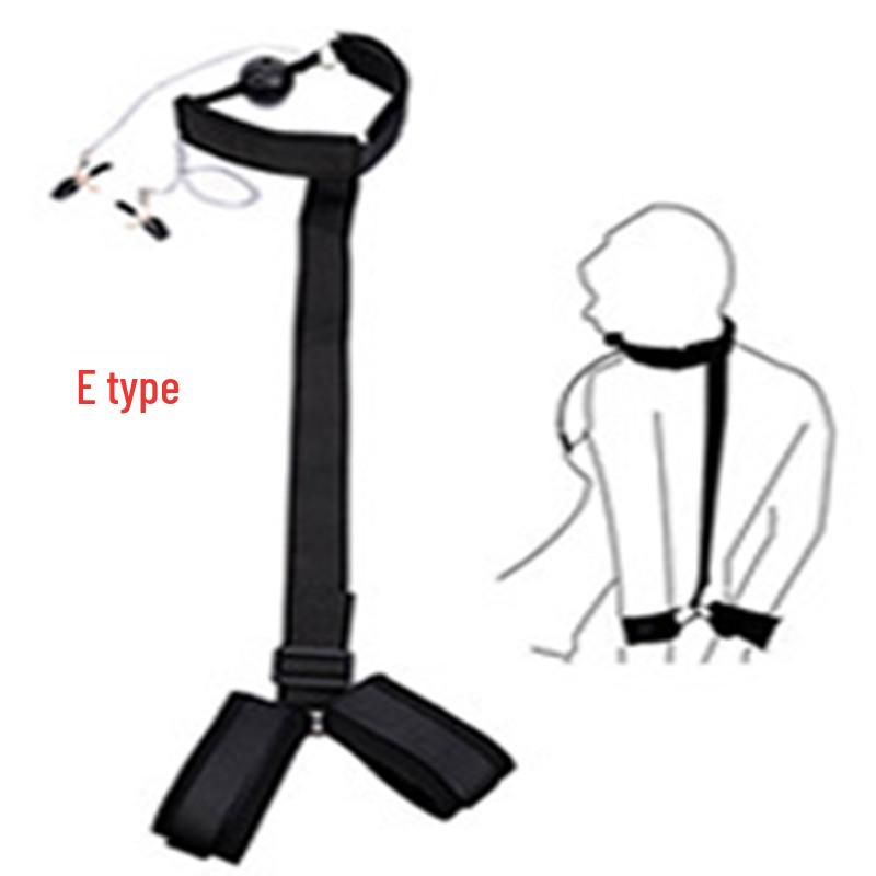 Bondage Set: Handcuffs, Nipple Clamps, Neck Collar, and Mouth Gag