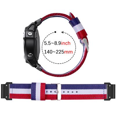 Armband für Garmin MARQ gen2 Descent G1 MK3 MK2 MK1 Canvas Nylon Uhrenarmband für Garmin epix Pro 47mm 51mm 42mm Approach S70 S62 Handgelenkgurt
